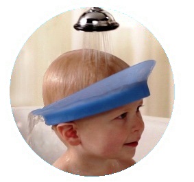 Big kid can learn to wash their own hair with kair bath visor